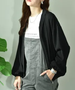 Куртка с двойной перекрестной застежкой-молнией Interplanet, цвет Black