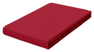 Простыня Schlafgut темно-красный, 180-200/200-220 см