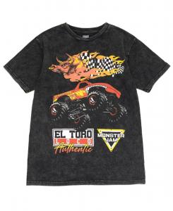 Детская футболка Monster Jam, El toro loco, charcoal black