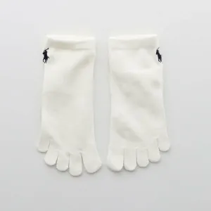 Носки POLO RALPH LAUREN с пятью пальцами, длиной до колена, как у кроссовок, цвет 90. White