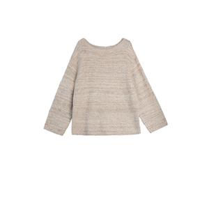 ELLE Трикотажная кофта женская Apricot с круглой горловиной Moderate