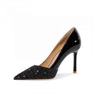 Li Ke Тонкие каблуки женские на высоком каблуке - черные, высота каблука 6 см, цвет Black 6CM Heel Height