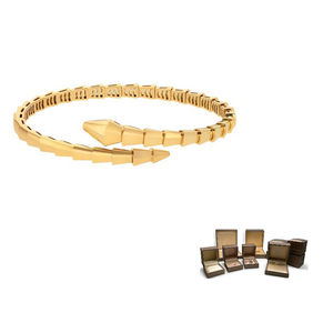 BVLGARI 18k розовое золото браслет Serpenti Viper