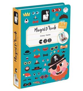 Пазл Janod, Забавная мордочка, магнитная книга