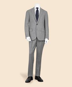 Классический однобортный двубортный костюм из шерсти в клетку «глен плейд» от RING JACKET.