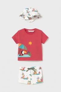 Комплект купальный для малышей Mayoral Newborn, красный