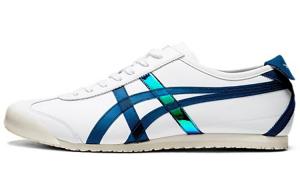 Кроссовки MEXICO 66 унисекс с низким верхом, белые/королевские синие Onitsuka Tiger