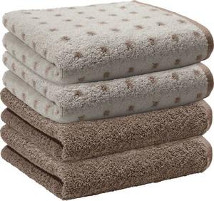 Полотенце Erwin Müller 4er-Pack 208073, 50x1x100 см, натуральный