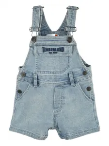 Джинсовые комбинезоны с вышитым логотипом Timberland Kids, синий