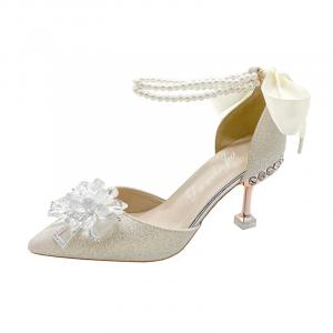 Dawei's house Дом Dawei Тонкие каблуки Высокие каблуки Женские наборы в подарочной коробке Белый Бант на коробке Подарок включен, цвет White[Bowknot Box][Gift Included]