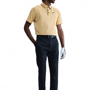 Мужская поло для гольфа Tour Dri FIT Nike, желтый/черный