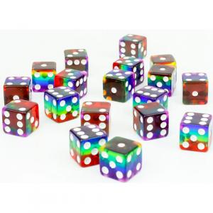 Аксессуары Sirius Dice Sirius 12mm d6 Set: Rainbow (18)