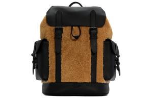 Hudson Рюкзак из шерсти обычный мужской коричневый желтый COACH