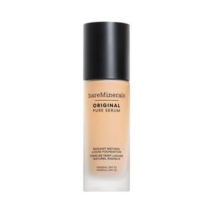 Тональный крем для лица original pure serum radiant natural liquid mineral spf 20 Bareminerals, fair neutral 1, объем 30 мл
