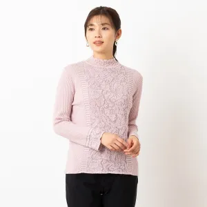 Пышный жаккардовый свитер Lobjie, цвет Pink