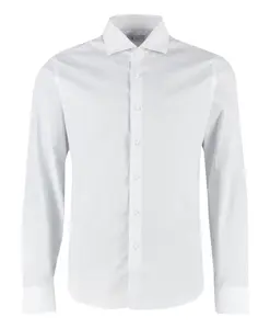 Хлопковая рубашка с принтом The (Alphabet), белый