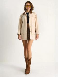 Bianco Lucci Куртка для межсезонья в бежевом цвете