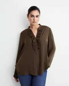 Женская блузка с длинным рукавом Couchel, темно-серый