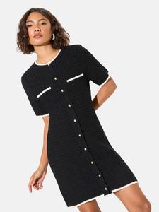 Friends Like These Вязаное платье в черном цвете