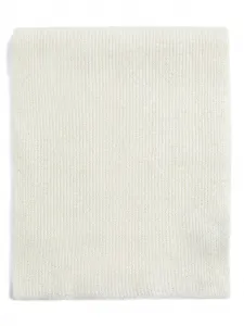 Шарф в рубчик Brunello Cucinelli Kids, белый