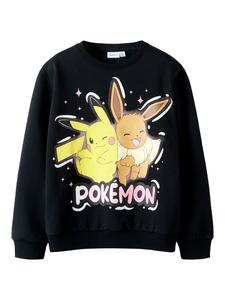 Name it Толстовка NKFJYD POKEMON NREG SWEAT BRU SKY черного цвета