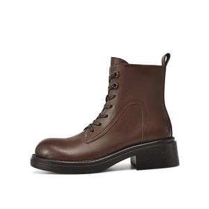 Rosa Bianca Короткие женские ботинки Мартин высотой 4,5 см коричневые, цвет Brown