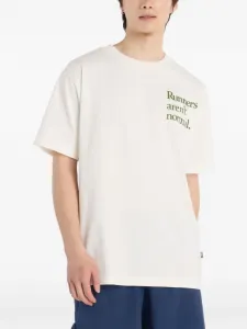 Футболка с принтом-надписью New Balance, белый