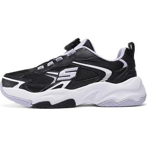 Износостойкие, нескользящие, низкие детские кроссовки для повседневной жизни Skechers Kids, черный