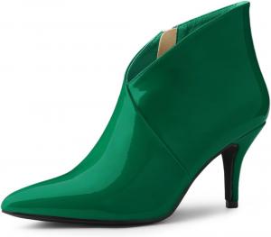 Allegra K женские ботильоны с острым носком и каблуком-стилетто, Grün