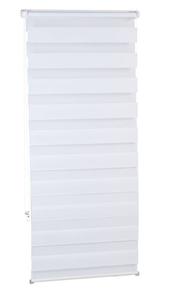 Двойная рулонная штора Relaxdays Klemmfix ohne bohren in Weiß, ширина: 60 см.