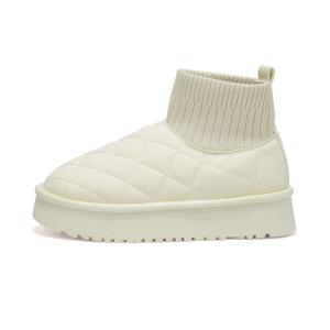 Термостойкие устойчивые к истиранию увеличивающие рост нескользящие короткие ботинки для женщин FOREVER 21, бежевый