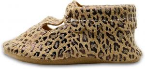 Детские кожаные обувь iEvolve, мягкие ходунки, пинетки-мокасины для малышей, Leopard Print Sandal