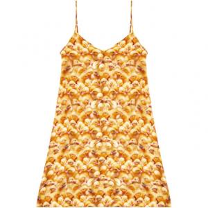 Платье миди с принтом ulcet DIESEL, желтый