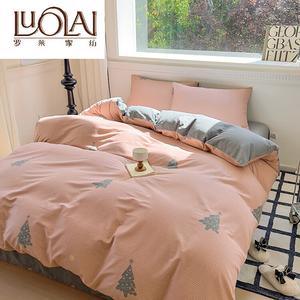 LUOLAI HOME Комплект постельного белья, 4 предмета, 180x200 см, для кровати 200x230 см