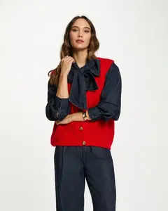 Женский безрукавный джемпер Morgan, красный