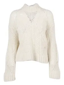 Ажурный свитер Antonelli, нейтральный