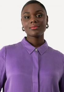 Блузка на пуговицах Ulla Popken, фиолетовый