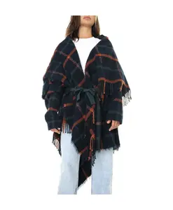 Яркое пальто-пончо для осени/зимы Alessia Santi, мультиколор