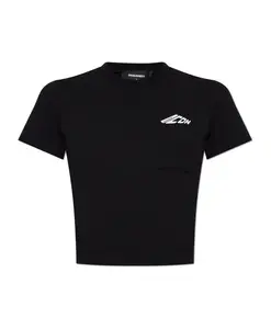 Футболка с логотипом Dsquared2, черный