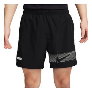 Шорты challenger flash dri fit 13 см короткие шорты на подкладке для бега азиатские размеры Nike, черный