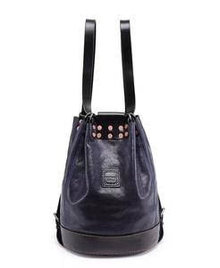 Женский кожаный рюкзак Canna Bucket OLD TREND, синий