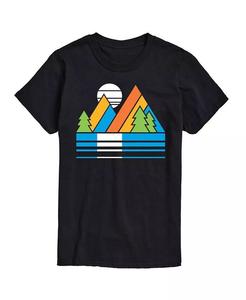 Мужская футболка с коротким рукавом Hybrid Apparel Retro Mountains AIRWAVES, черный