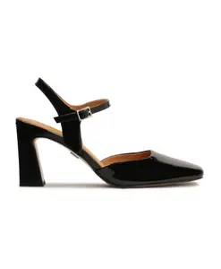 Полуоткрытые лакированные туфли-лодочки Darya Kazar, черный