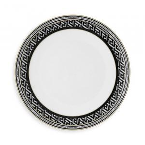 Фирменная обеденная тарелка Versace La Greca, черный