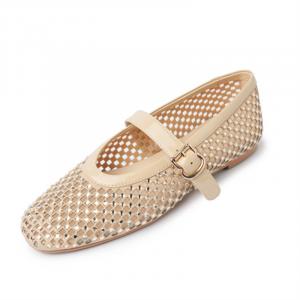 Туфли Мэри Джейн женские Echo&yolo, Apricot