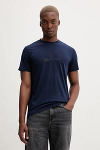 Хлопковая футболка Karl Lagerfeld Jeans, темно-синий