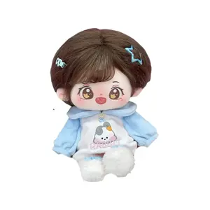 Плюшевая кукла из хлопка для переодевания, высота 20 см Dolls and bears dance, синий