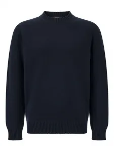 Джемпер с круглым вырезом Boggi Milano, синий