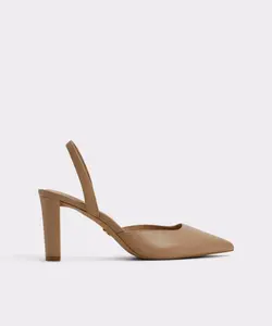 Женские туфли-лодочки из кожи с острым носом Aldo, бежевый