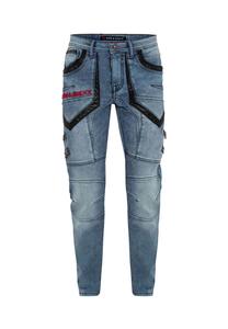 Джинсы рокового дизайна CIPO & BAXX, цвет Uni